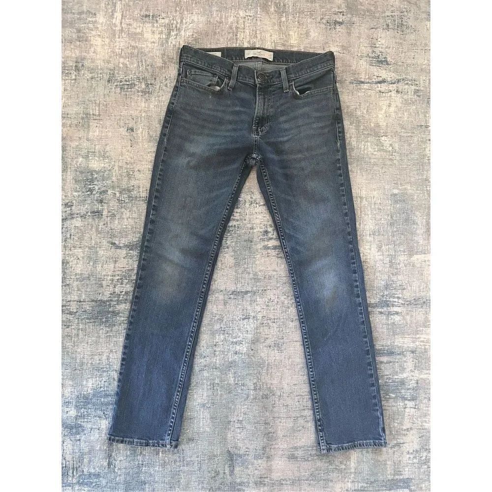 Hollister Slim Straight Distressed Wash Jeans Mens 30 x 32